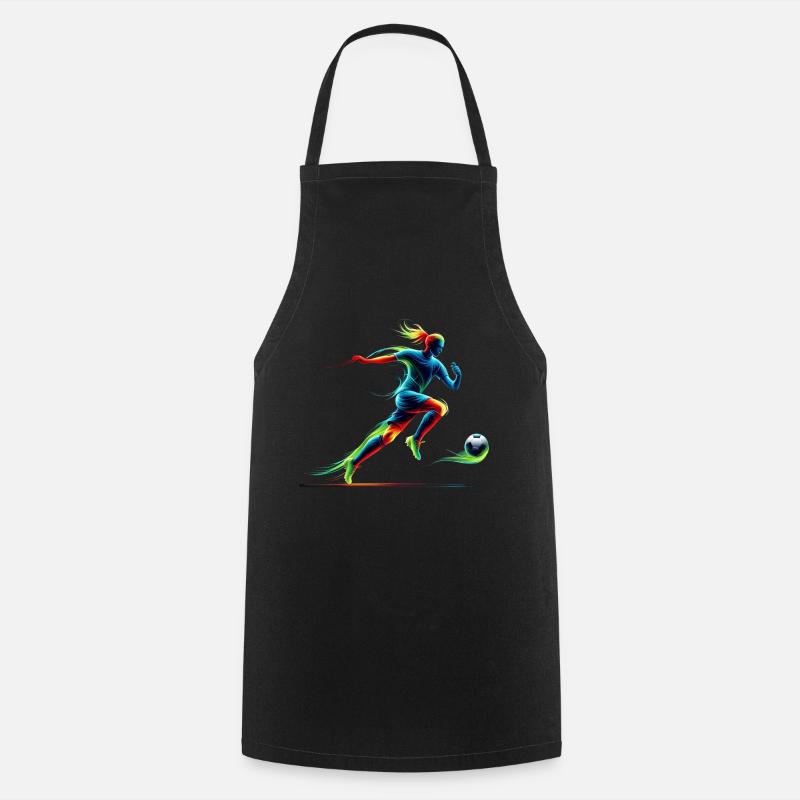 Fußball - Kochschürze - Schwarz