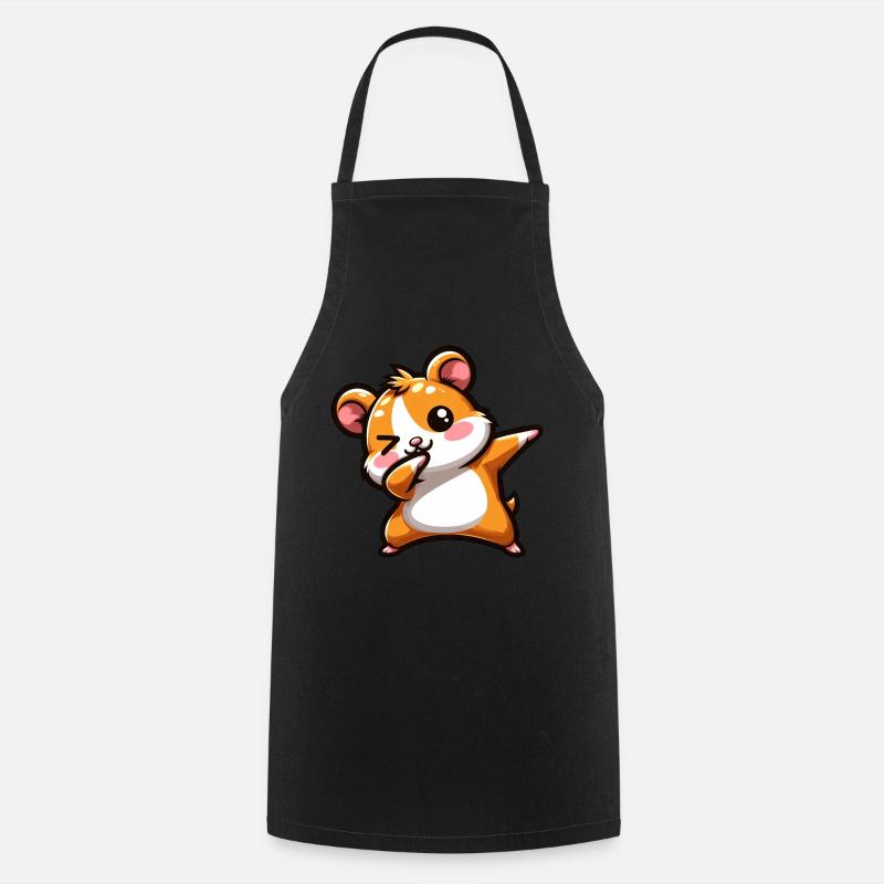 Hamster Dab Cochon d’Inde Cool Dabbing - Tablier de cuisine - noir