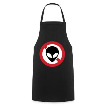 NO ALIENS - Cooking Apron - black - Front - AI Model Male 185 dark (185cm)