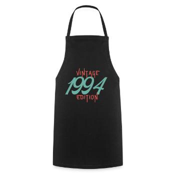 Vintage 1994 edition - Tablier de cuisine - noir - Devant - AI Model Male 185 dark (185cm)