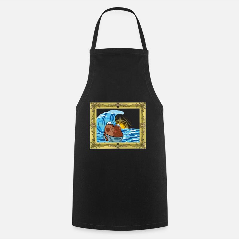 Cochon d’Inde Cochon d’Inde Enfant marin - Tablier de cuisine - noir