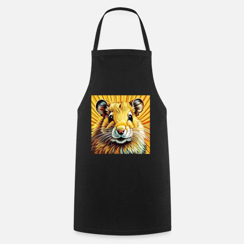 Golden hamster - Cooking Apron - black
