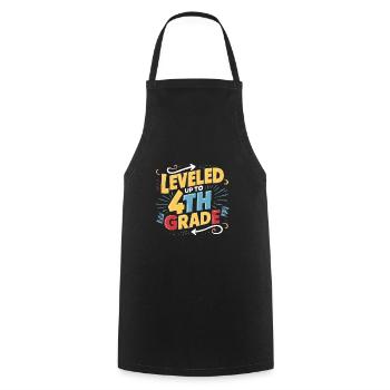 Niveau jusqu’à la 4e année - Tablier de cuisine - noir - Devant - AI Model Male 185 dark (185cm)