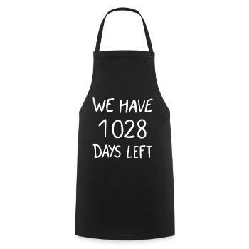 we have 1028 days left - Tablier de cuisine - noir - Devant - AI Model Male 185 dark (185cm)