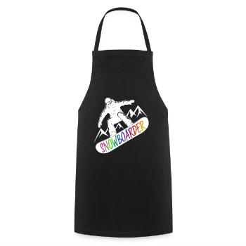 Snowboarders Snowboard Snowboard Sports d’hiver - Tablier de cuisine - noir - Devant - AI Model Male 185 dark (185cm)
