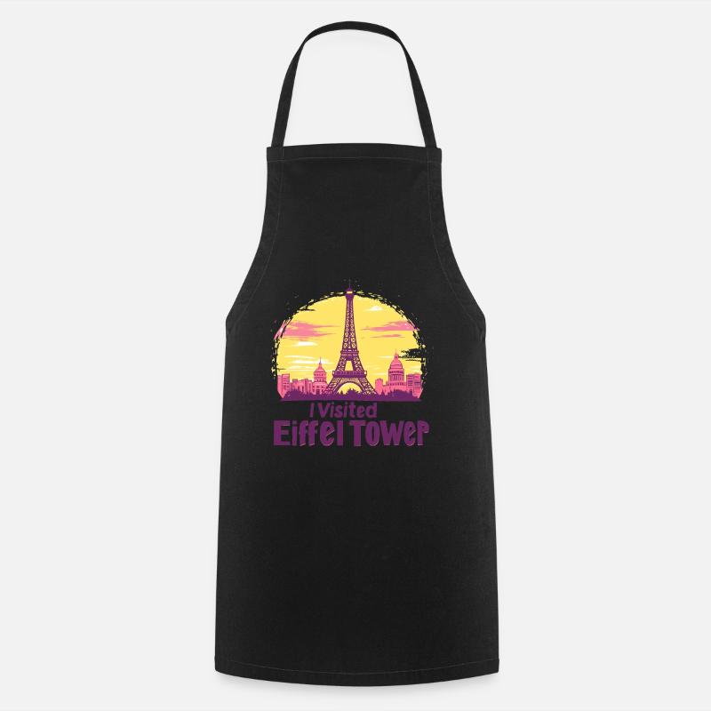 Eiffel Tower in Paris - Cooking Apron - black