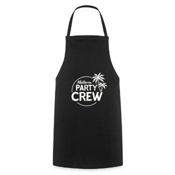 Mallorca Party Crew Sommer, Sonne & Partyfeeling - Kochschürze - Schwarz - Vorne - AI Model Male 185 dark (185cm)