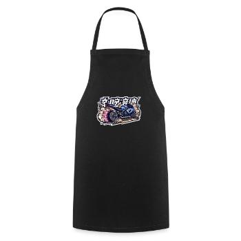 JDM Supersport Bike - Kochschürze - Schwarz - Vorne - AI Model Male 185 dark (185cm)