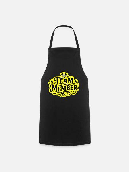 Team Mitglied Krone - Kochschürze - Schwarz