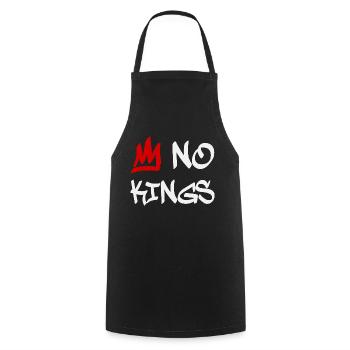 No Kings in America since 1776 - Cooking Apron - black - Front - AI Model Male 185 dark (185cm)
