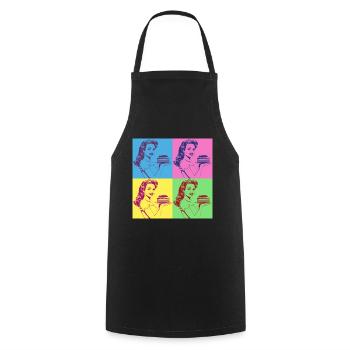 Baking Cake Baking Queen Baking Fairy Baker Pop Art - Cooking Apron - black - Front - AI Model Male 185 dark (185cm)