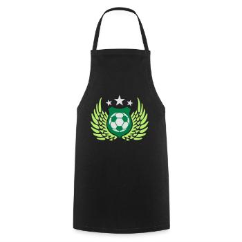 fussball_k_3c - Tablier de cuisine - noir - Devant - AI Model Male 185 dark (185cm)