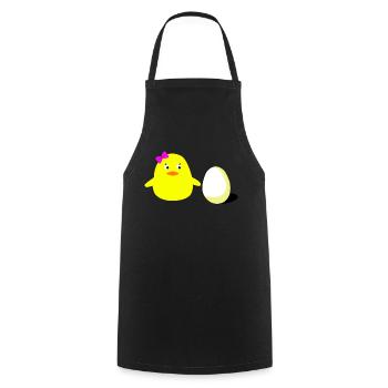 big_sister_chick - Cooking Apron - black - Front - AI Model Male 185 dark (185cm)