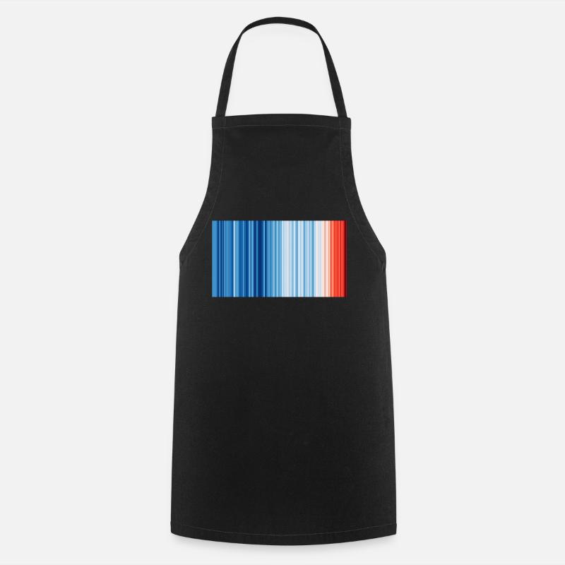 Climate Change - Show your stripes - Cooking Apron - black