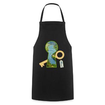 Moselle - Tablier de cuisine - noir - Devant - AI Model Male 185 dark (185cm)