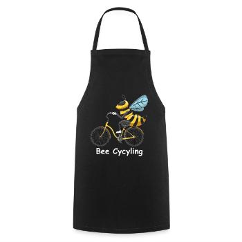Abeille Abeille cycliste Abeille cycliste abeille miel - Tablier de cuisine - noir - Devant - AI Model Male 185 dark (185cm)