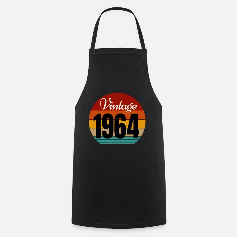 millésime 1964 - Tablier de cuisine - noir