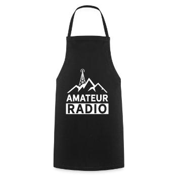 Amateurfunk Amateurfunker RAdio - Kochschürze - Schwarz - Vorne - AI Model Male 185 dark (185cm)