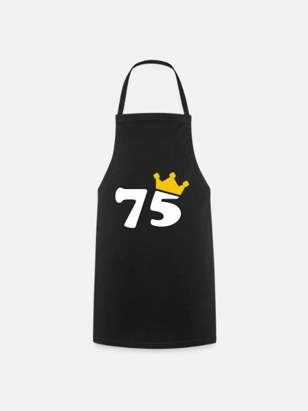 75 Krone 75e anniversaire 75 ans - Tablier de cuisine - noir