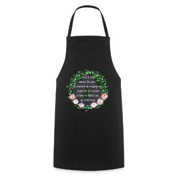 Rose Hathaway Quote-Vampire Academy Richelle Mead - Cooking Apron - black - Front - AI Model Male 185 dark (185cm)
