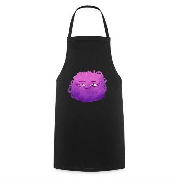 Little Pelota Monster n°4 – pink - Kochschürze - Schwarz - Vorne - AI Model Male 185 dark (185cm)