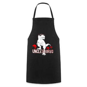 Unclesaurus T rex Uncle Saurus Dinosaur Men - Tablier de cuisine - noir - Devant - AI Model Male 185 dark (185cm)