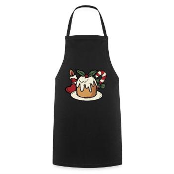 Christmas Candy Weihnachten Süßigkeiten Cake - Cooking Apron - black - Front - AI Model Male 185 dark (185cm)