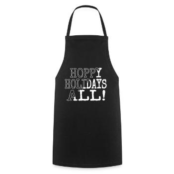 happy christmas present quote couples sayings geek - Kochschürze - Schwarz - Vorne - AI Model Male 185 dark (185cm)