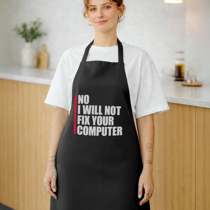 not fix your computer Kochschürze