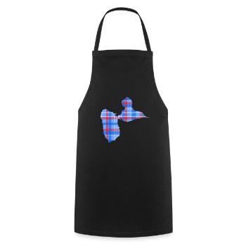 Guadeloupe - Tablier de cuisine - noir - Devant - AI Model Male 185 dark (185cm)