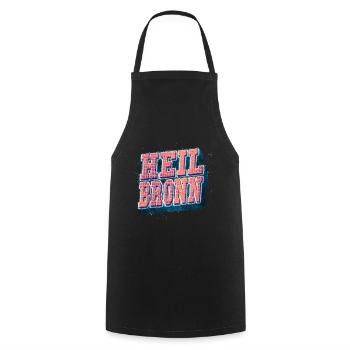 Heilbronn Germany City Font Vintage Retro - Cooking Apron - black - Front - AI Model Male 185 dark (185cm)