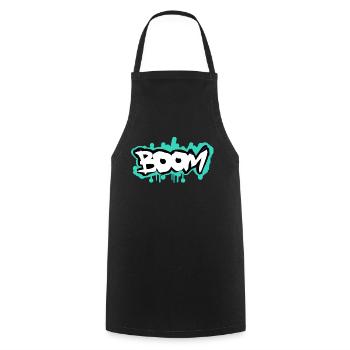 Boom Grafitti Style - Cooking Apron - black - Front - AI Model Male 185 dark (185cm)
