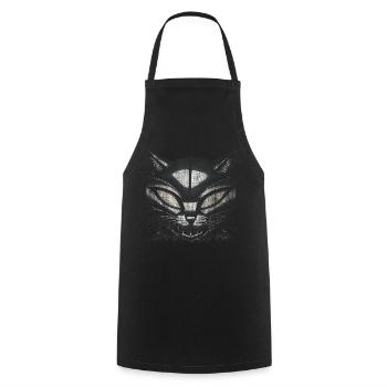 EvilCat Robot - Cooking Apron - black - Front - AI Model Male 185 dark (185cm)