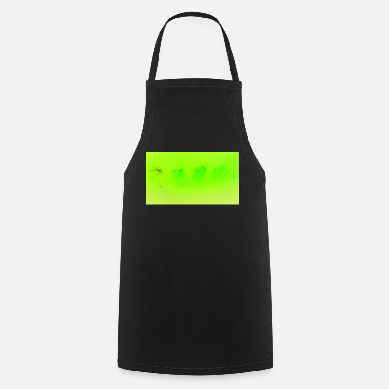 Vert fluo 15 - Tablier de cuisine - noir