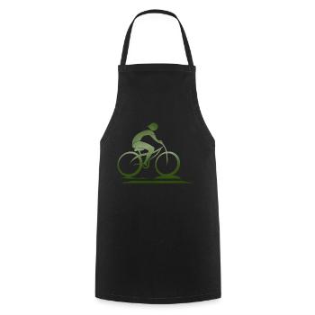 Cycliste - Tablier de cuisine - noir - Devant - AI Model Male 185 dark (185cm)