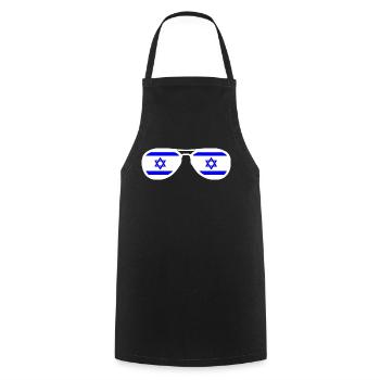 Israel - Tablier de cuisine - noir - Devant - AI Model Male 185 dark (185cm)