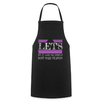 Love Family Peace Symbol Flower Power Awesome - Cooking Apron - black - Front - AI Model Male 185 dark (185cm)