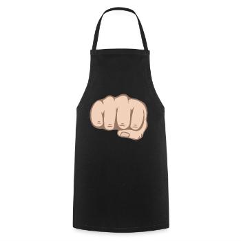 Fist - Cooking Apron - black - Front - AI Model Male 185 dark (185cm)