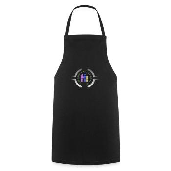 SPOILER vigorouss family gaming logo - Cooking Apron - black - Front - AI Model Male 185 dark (185cm)
