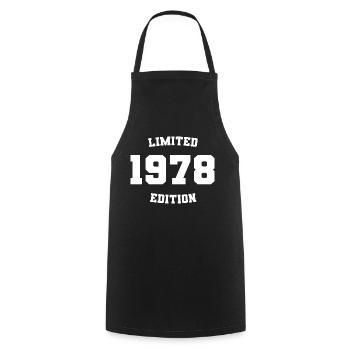Limitierte Auflage 1978 - Kochschürze - Schwarz - Vorne - AI Model Male 185 dark (185cm)