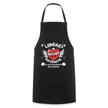 RELEASED ISSUED RETIRED - Cooking Apron - black - Front - AI Model Male 185 dark (185cm)
