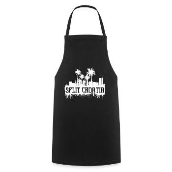 Split Kroatien Fußball Fußball Dalmatien Tourismus - Kochschürze - Schwarz - Vorne - AI Model Male 185 dark (185cm)