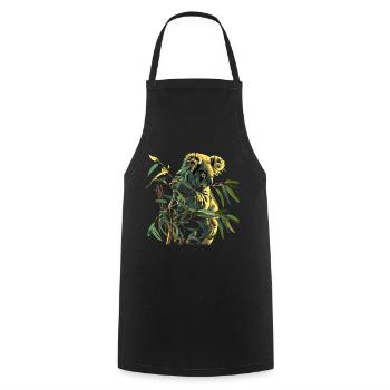 Koala Cute Koala Bear - Cooking Apron - black - Front - AI Model Male 185 dark (185cm)