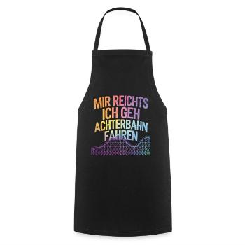 Roller Coaster Amusement Park Roller Coaster - Cooking Apron - black - Front - AI Model Male 185 dark (185cm)