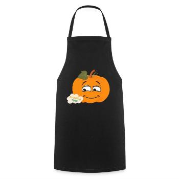 Pumpkin Time - Kochschürze - Schwarz - Vorne - AI Model Male 185 dark (185cm)