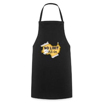 NO LIMIT - Tablier de cuisine - noir - Devant - AI Model Male 185 dark (185cm)