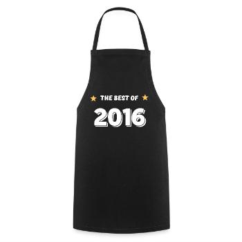 Best of 2016 - Cooking Apron - black - Front - AI Model Male 185 dark (185cm)