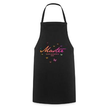 Master's Degree '25 - Mission accomplished - Cooking Apron - black - Front - AI Model Male 185 dark (185cm)