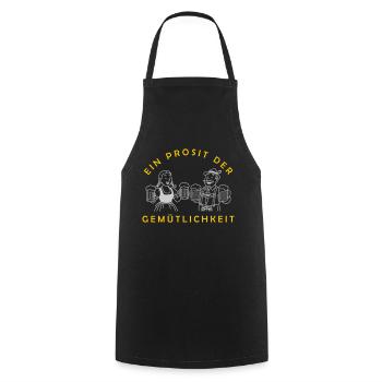 Herr Bier und Frau Bier - Prosit Der Gemütlichkeit - Tablier de cuisine - noir - Devant - AI Model Male 185 dark (185cm)