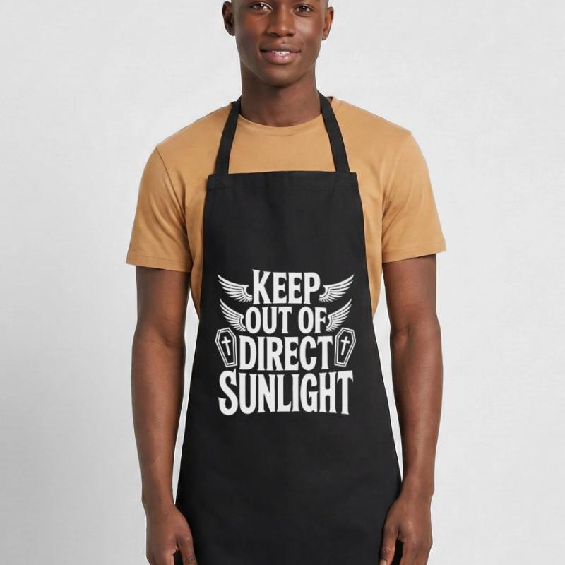 Tenir à l’abri de la lumière directe du soleil ! Vampire Goth Emo Tablier de cuisine